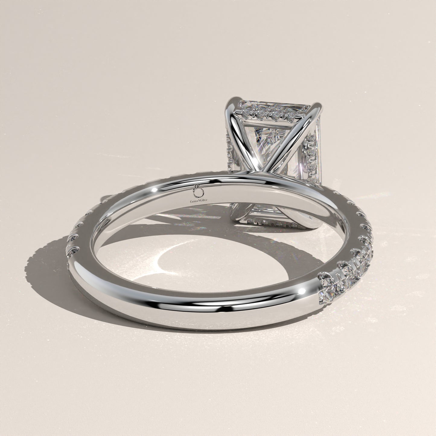 The Solitaire Radiant Engagement Ring