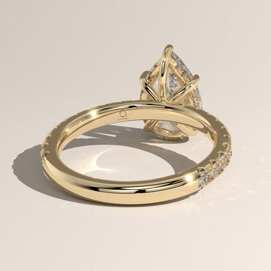 The Solitaire Pear Engagement Ring