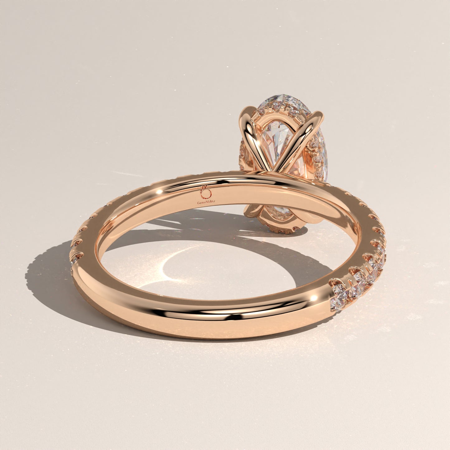 The Solitaire Moval Engagement Ring
