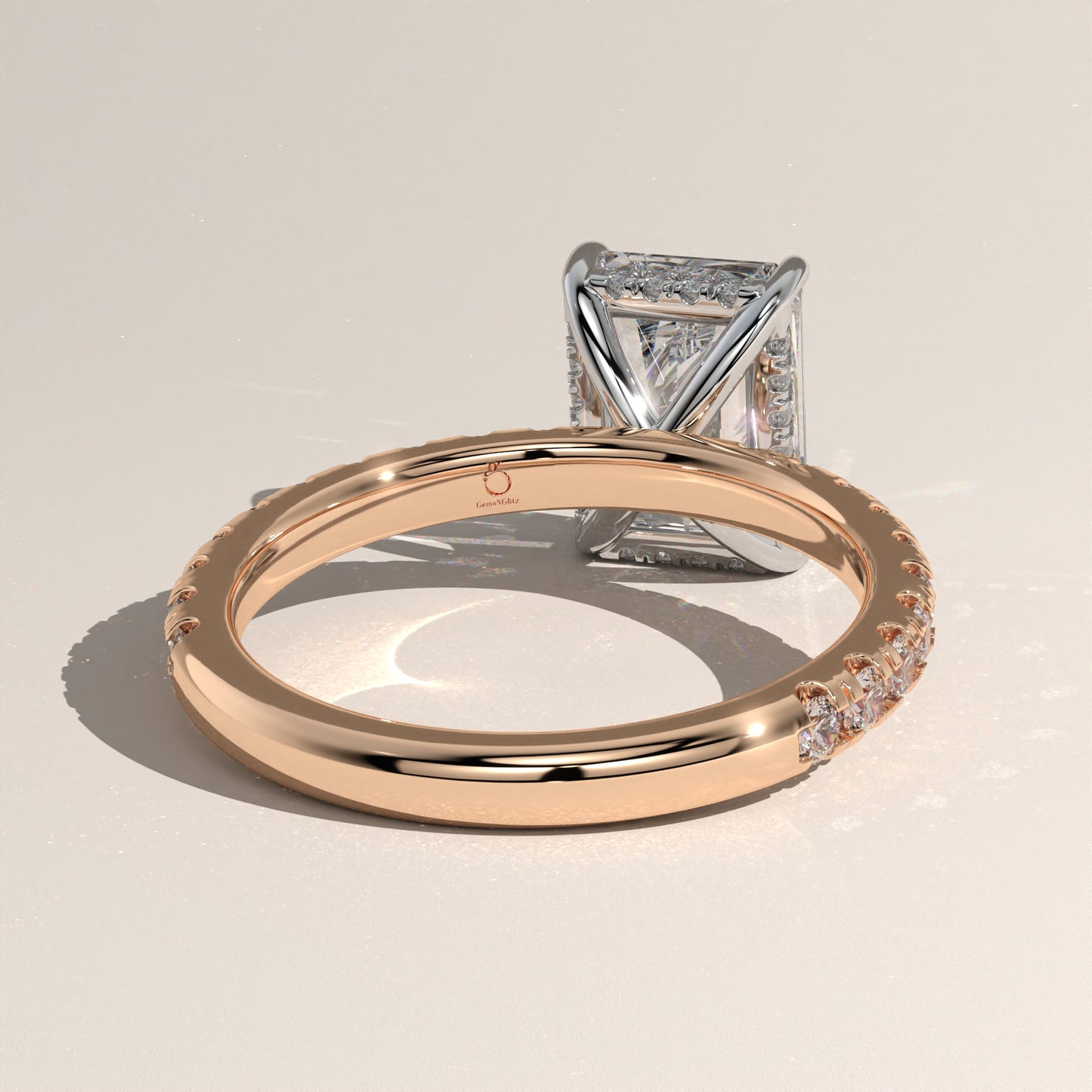 The Solitaire Radiant Engagement Ring