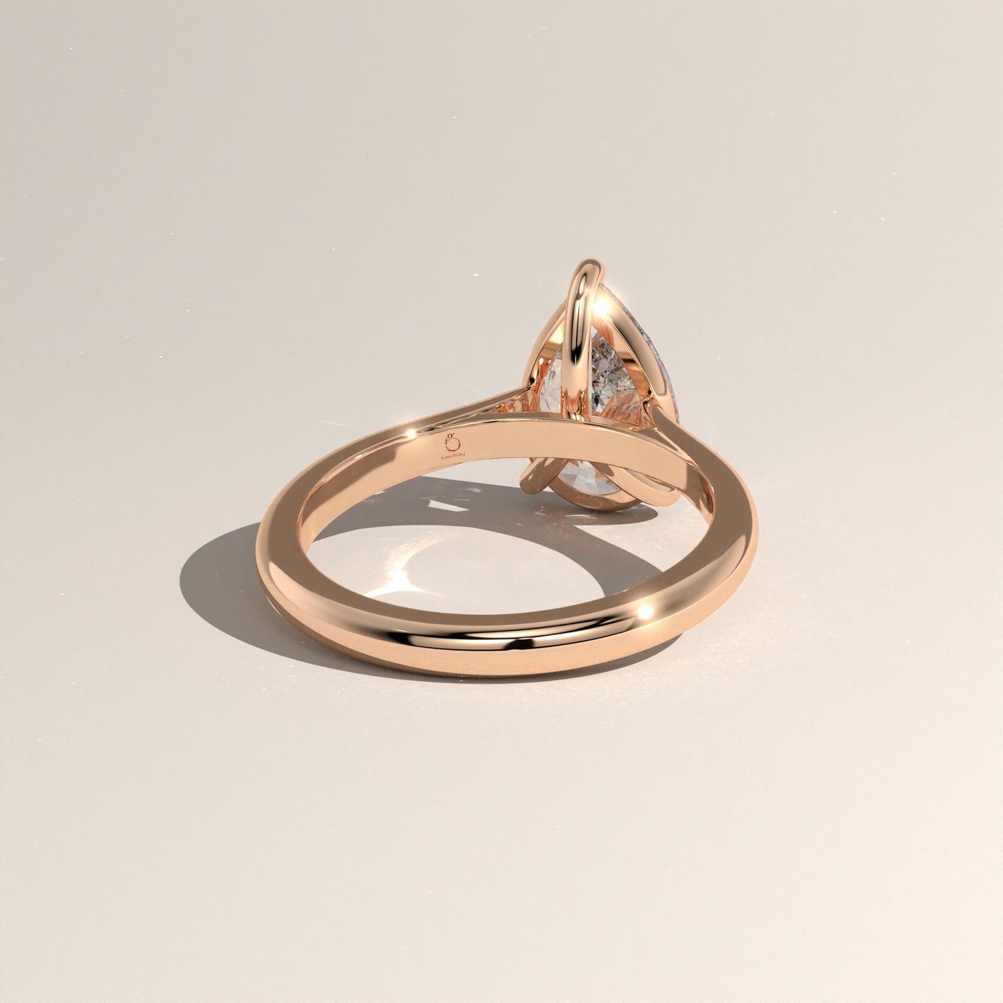 The Cathedral Pear Engagement Ring