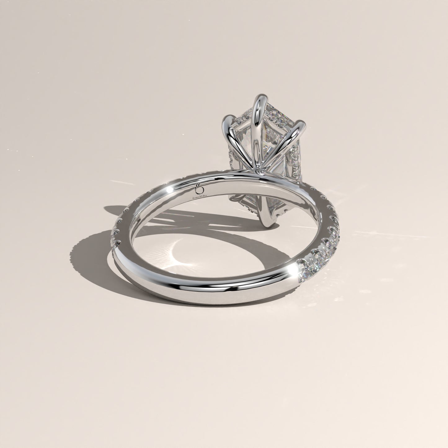 The Solitaire Elongated Hexagon Engagement Ring
