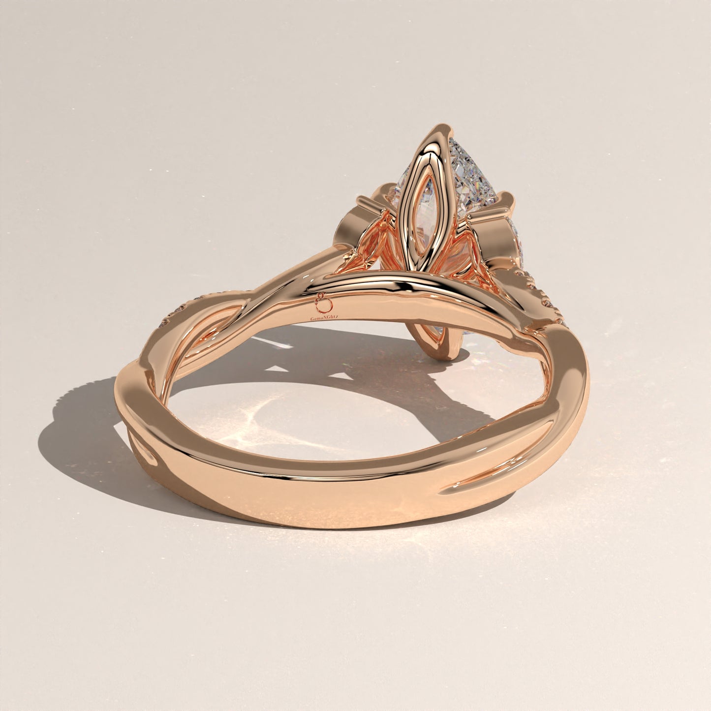 The Twisted Classic Pear Engagement Ring