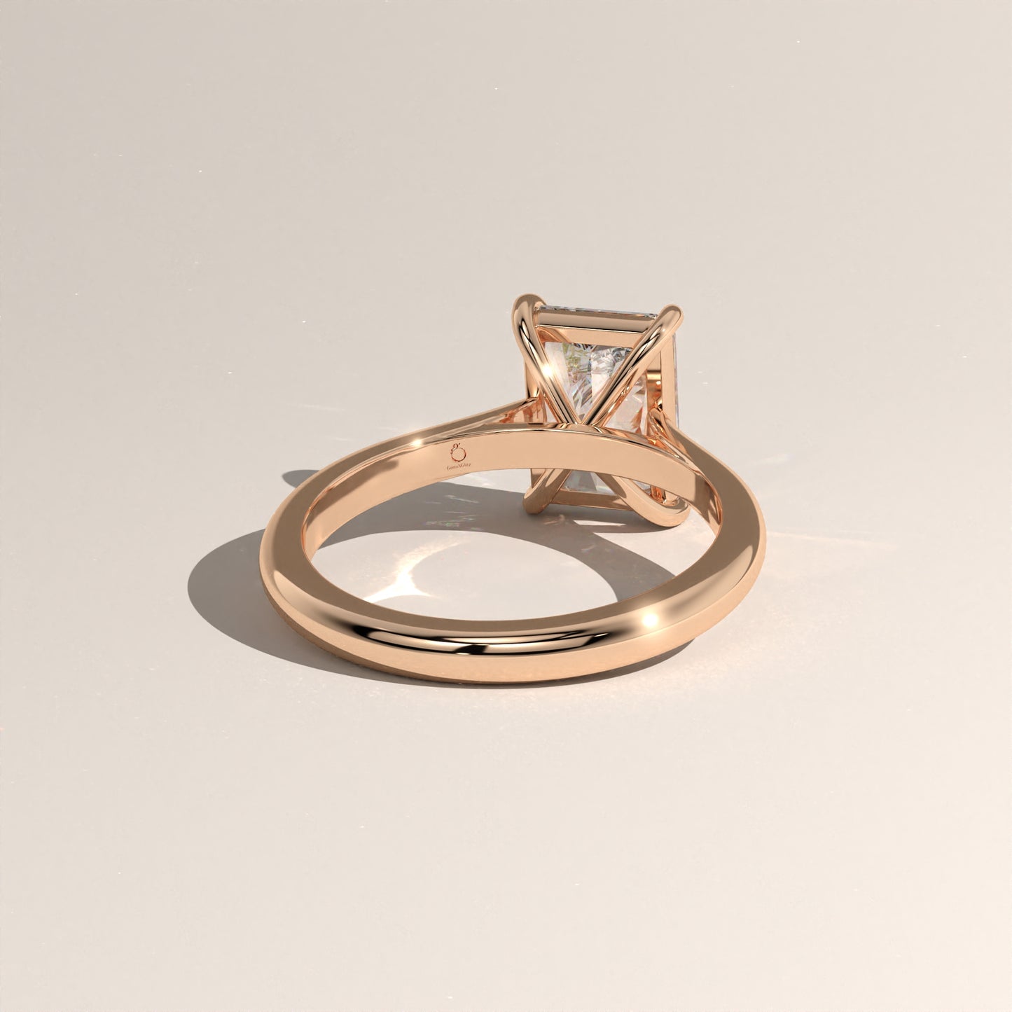 The Cathedral Radiant Engagement Ring