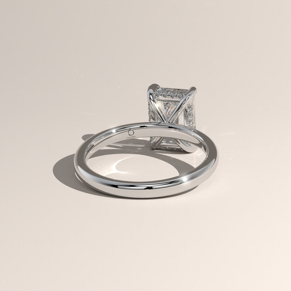 The Classic Hidden Halo Radiant Engagement Ring
