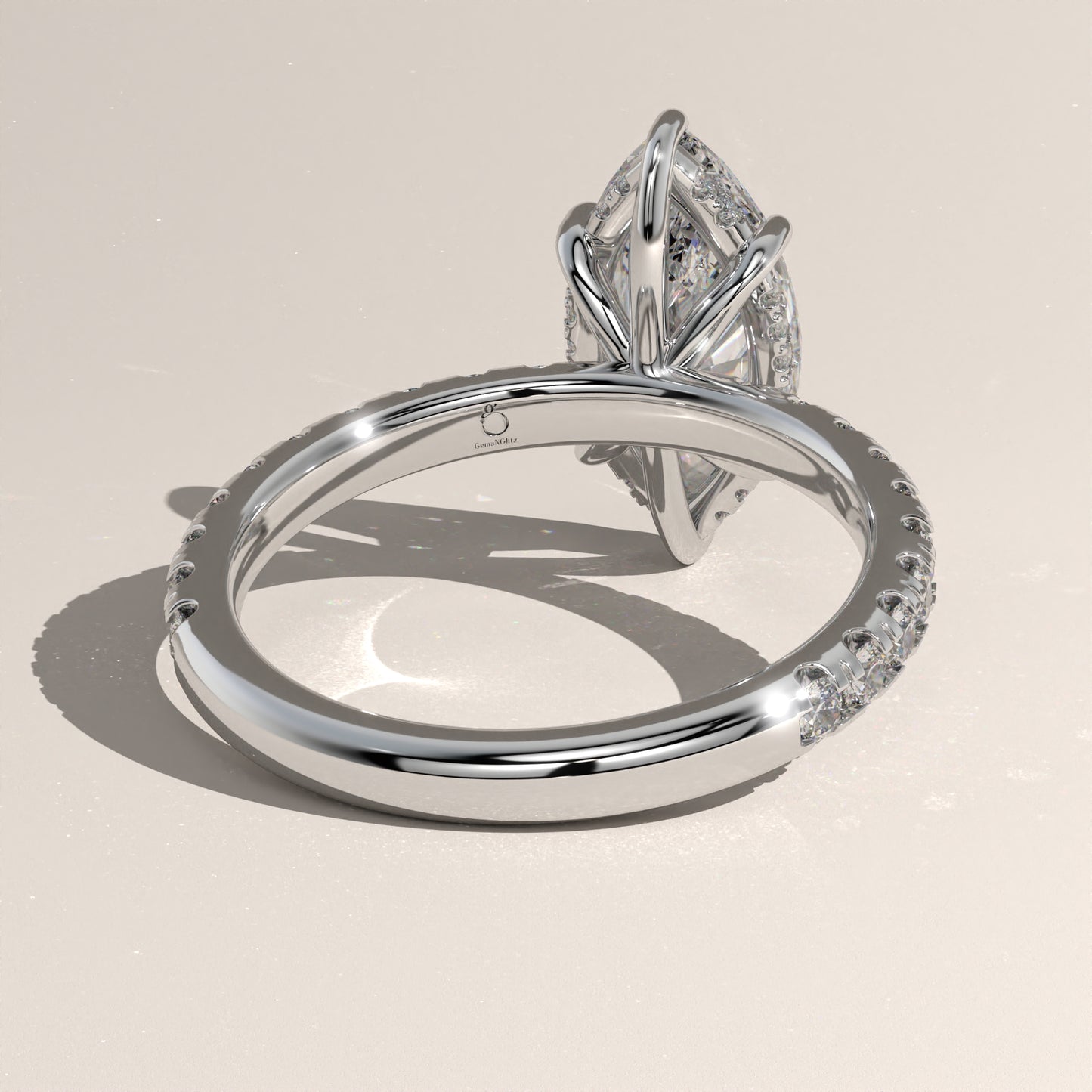 The Solitaire Marquise Engagement Ring