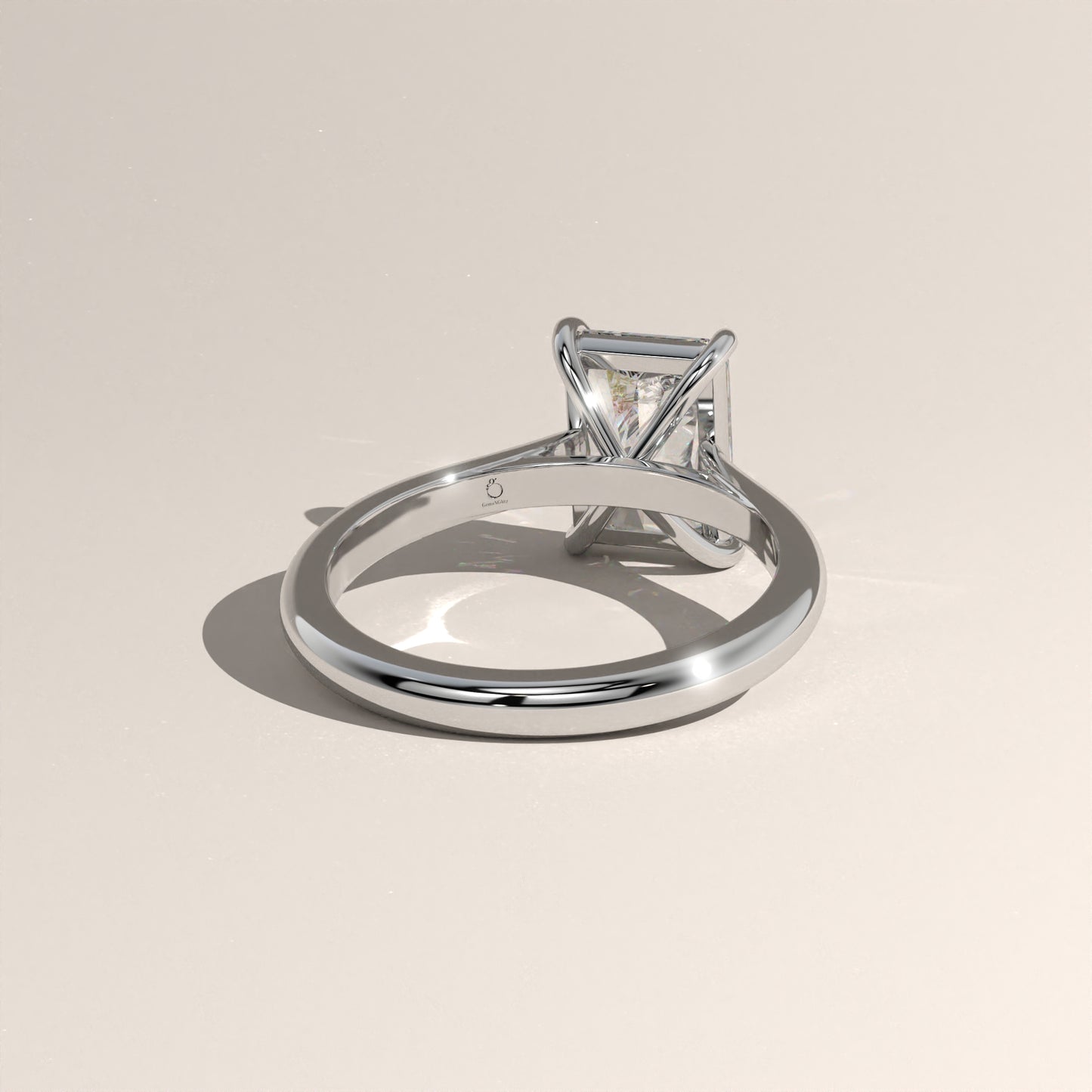 The Cathedral Radiant Engagement Ring