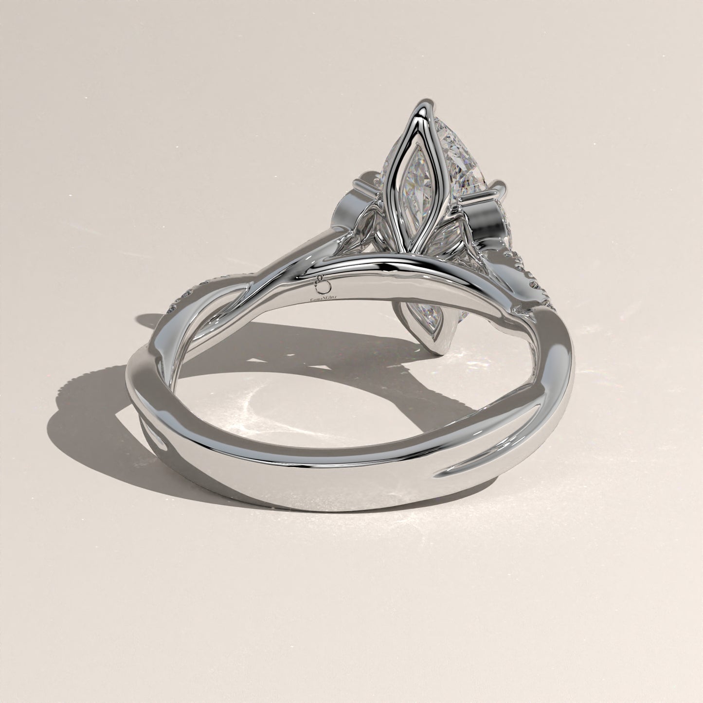 The Twisted Classic Marquise Engagement Ring