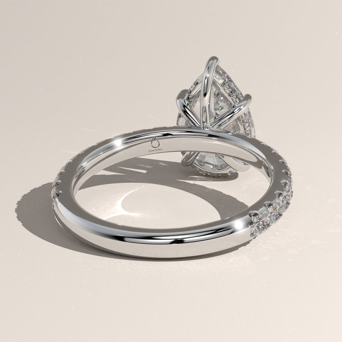 The Solitaire Pear Engagement Ring
