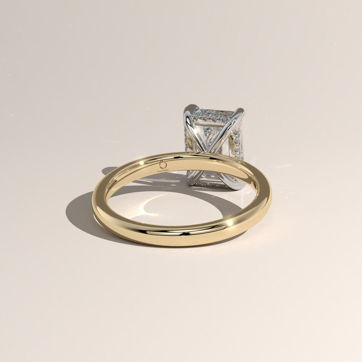 The Classic Hidden Halo Radiant Engagement Ring