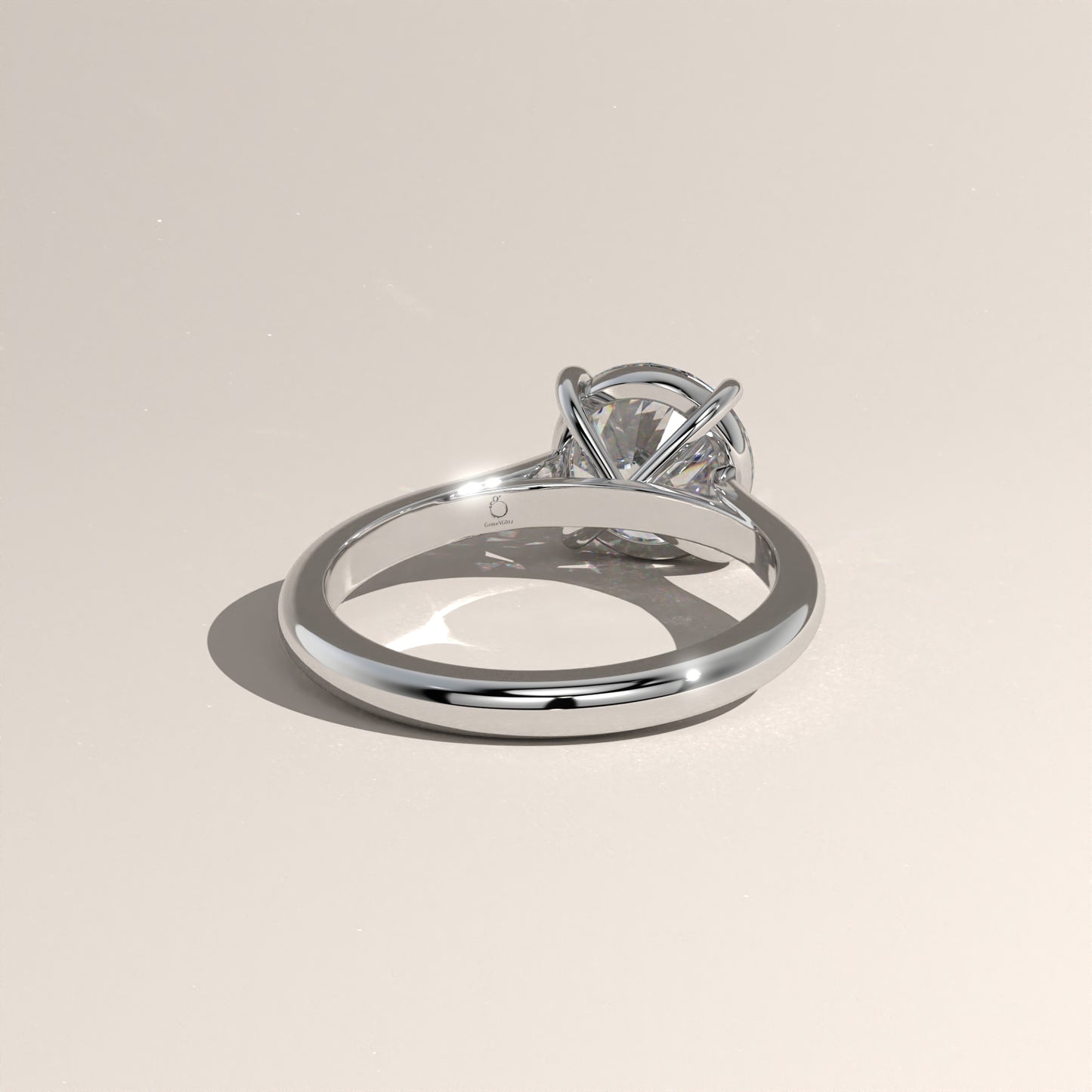 The Cathedral Round Engagement Ring