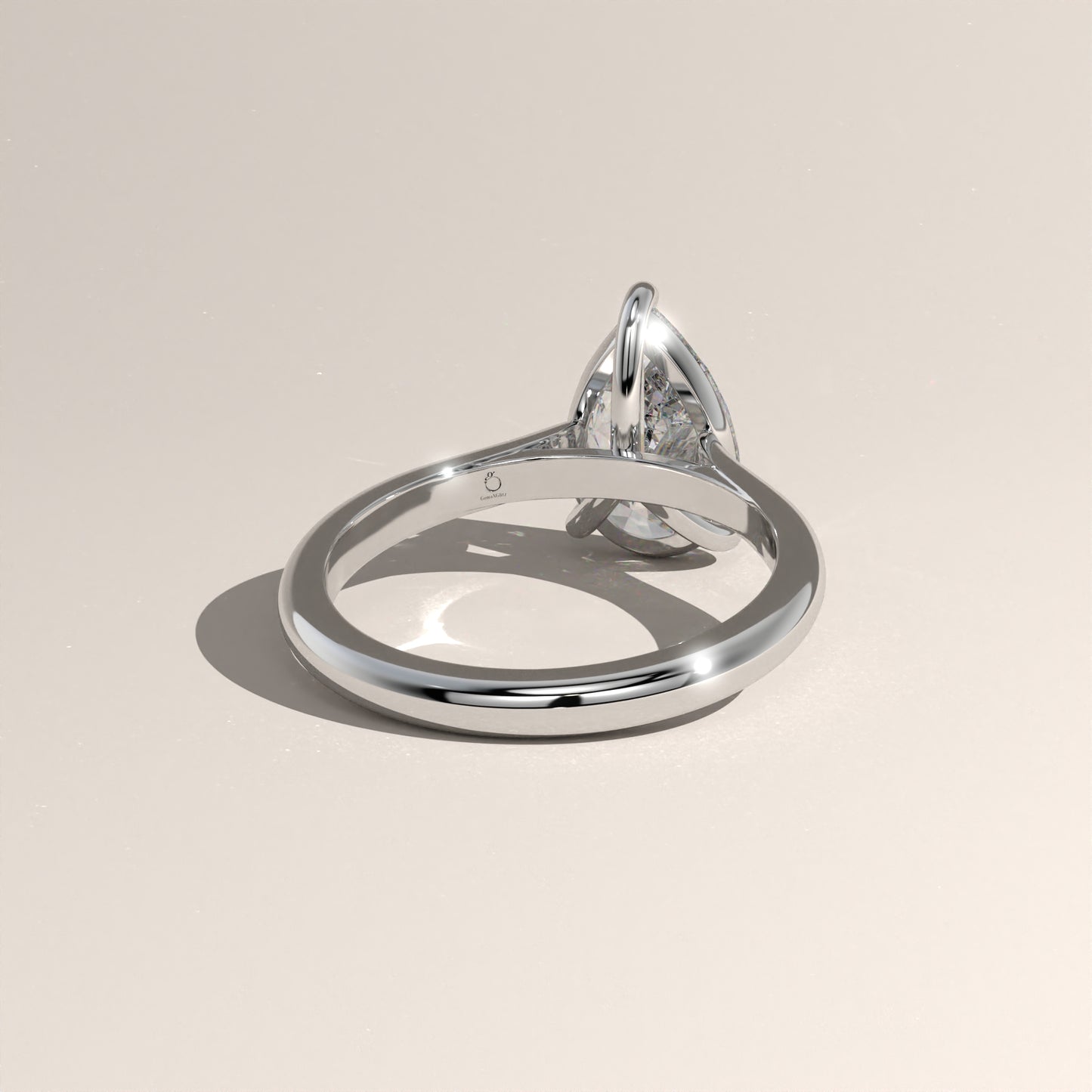 The Cathedral Pear Engagement Ring