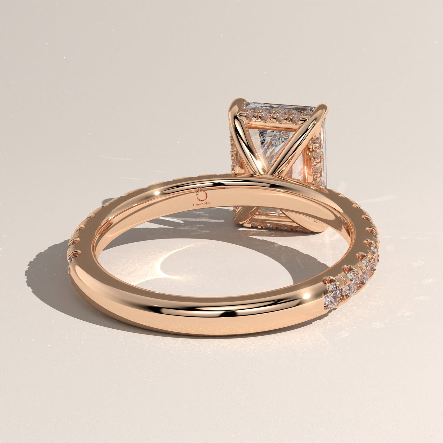 The Solitaire Radiant Engagement Ring