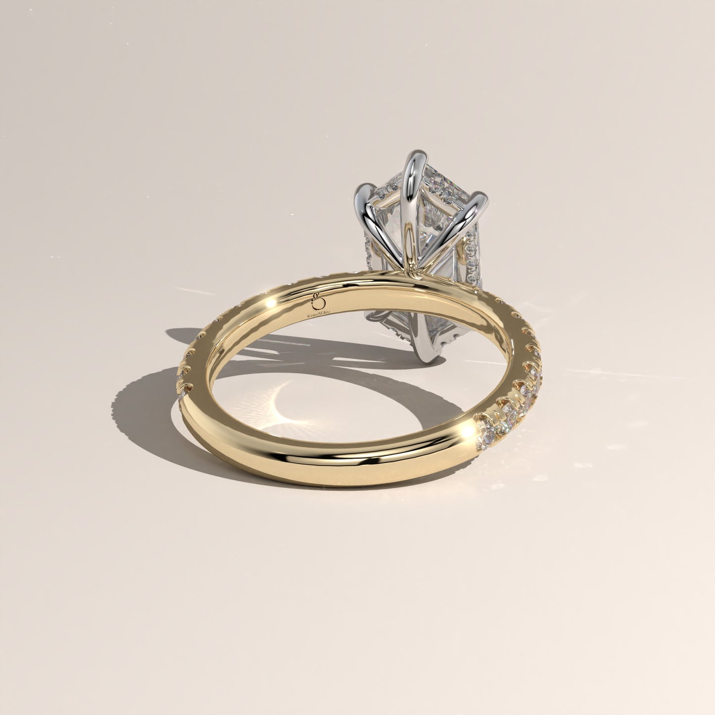 The Solitaire Elongated Hexagon Engagement Ring