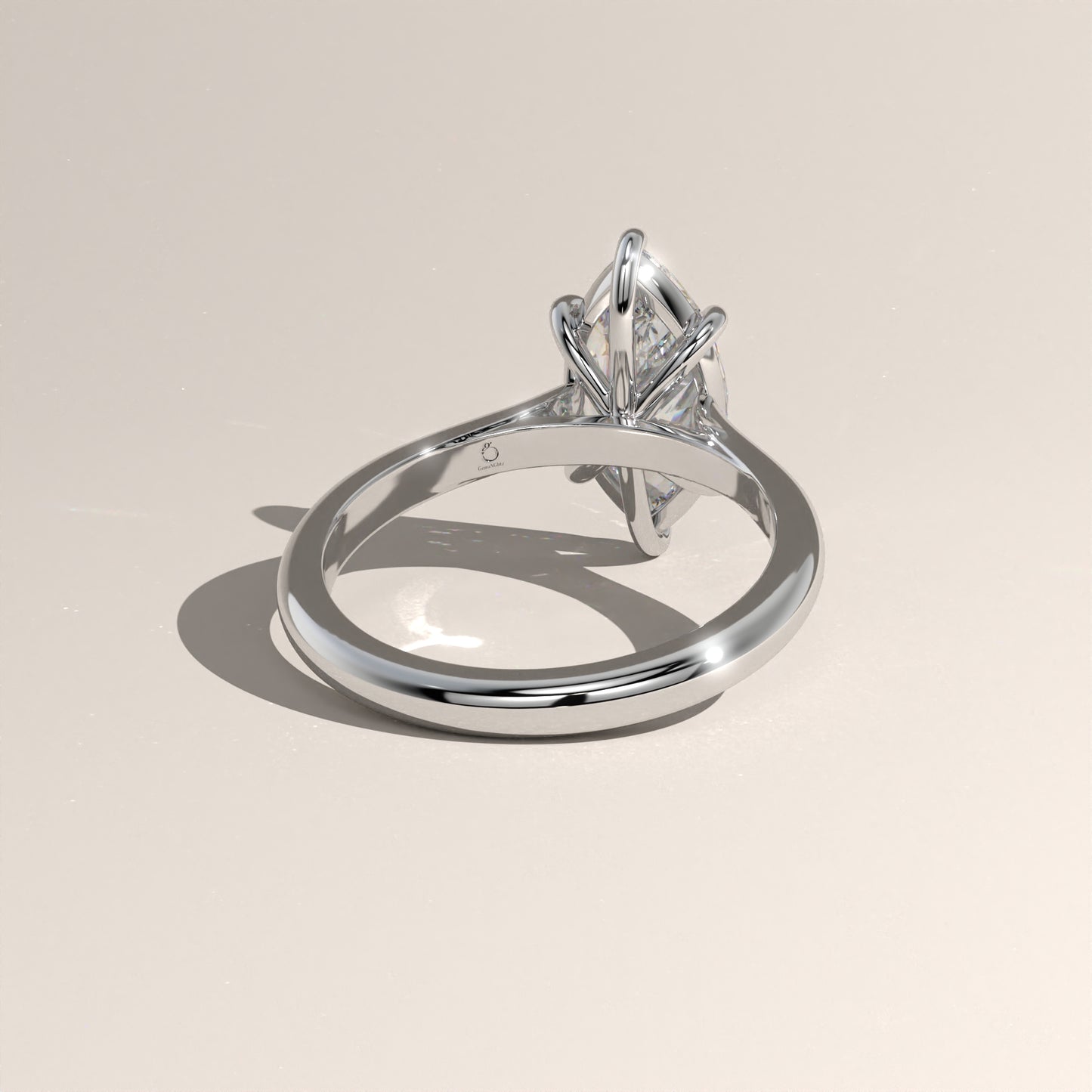 The Cathedral Marquise Engagement Ring