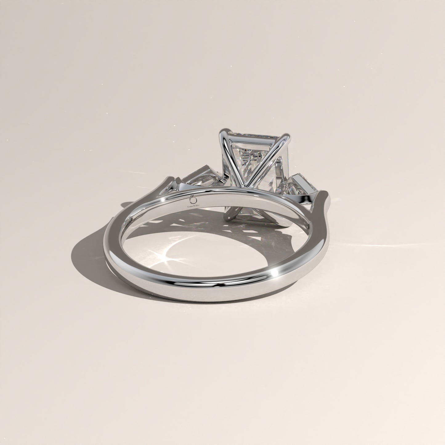 The Three Stone Radiant Engagement Ring