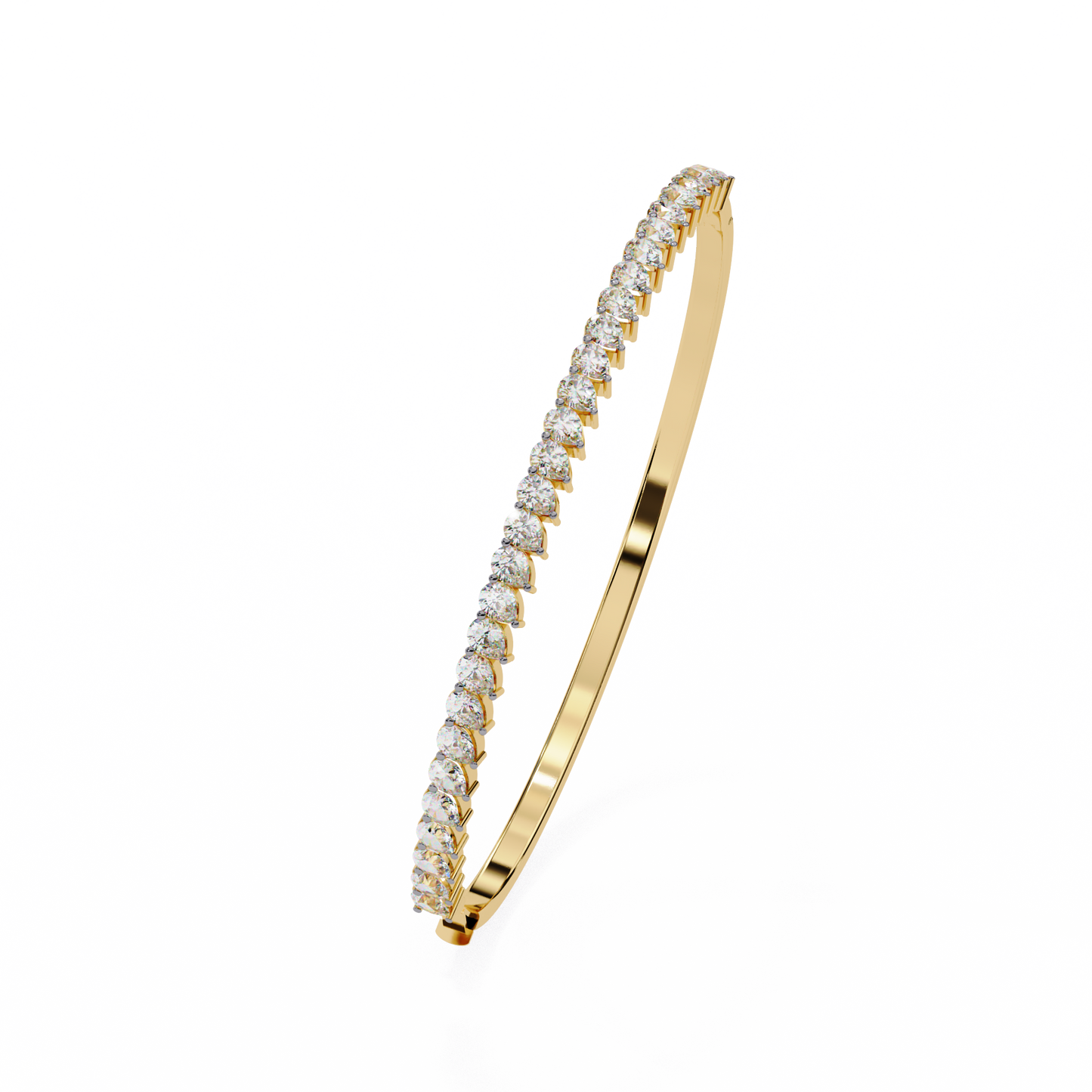 Pear Solitaire Diamond Bracelet