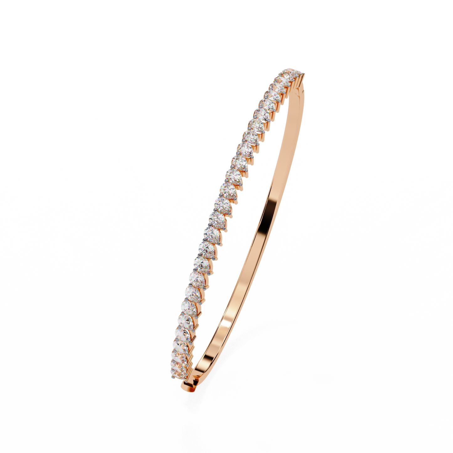 Pear Solitaire Diamond Bracelet