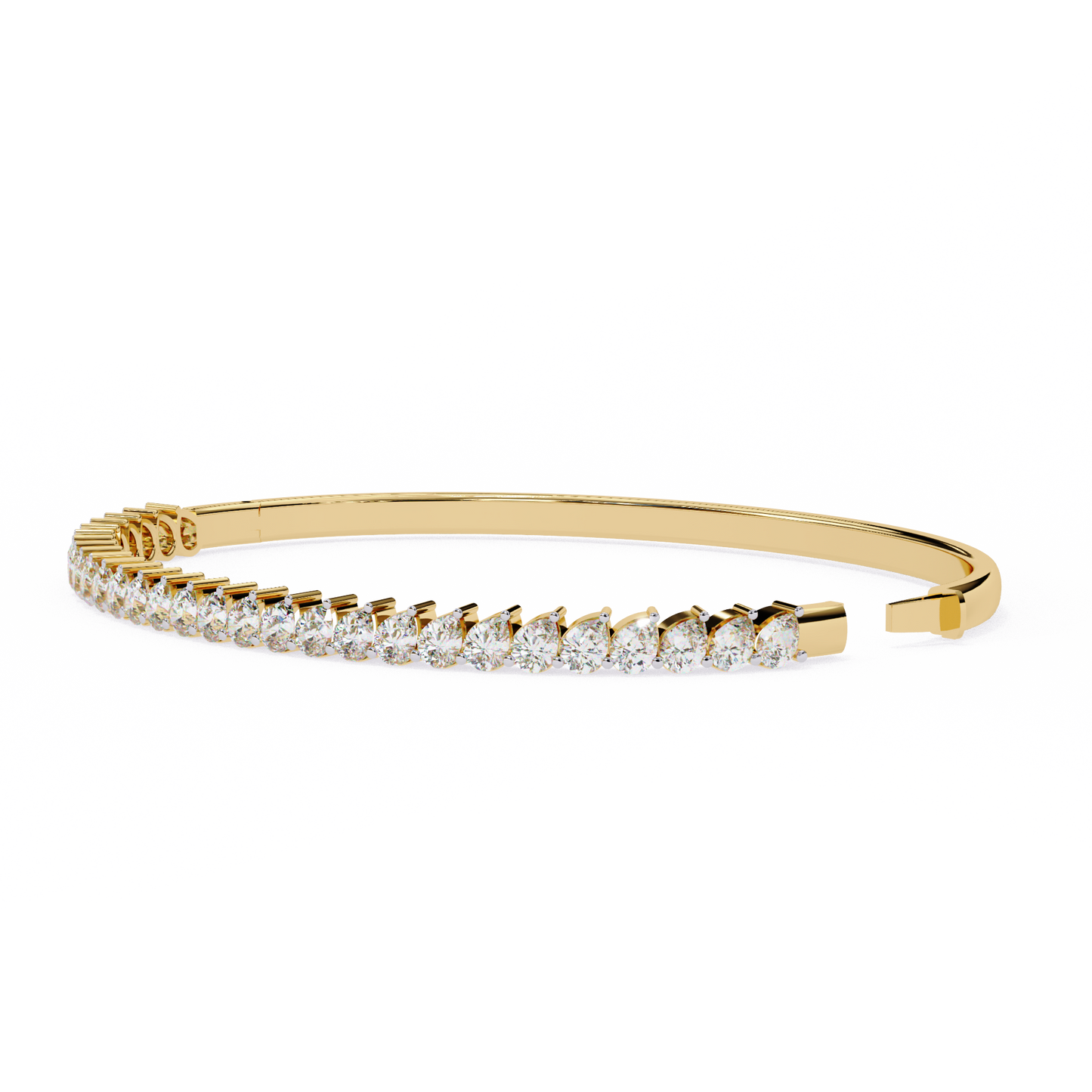 Pear Solitaire Diamond Bracelet
