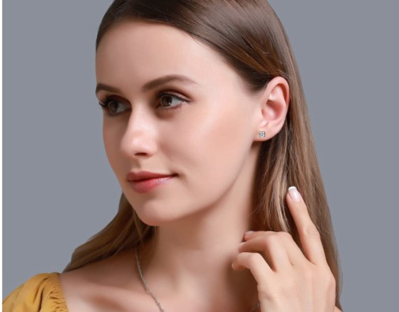Round Brilliant Solitaire Diamond Stud Earrings