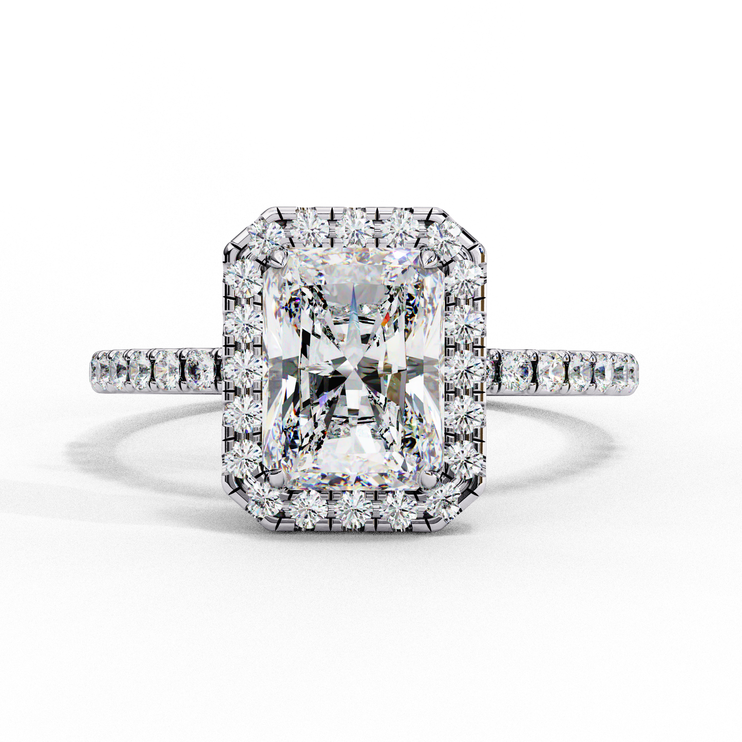 The Halo Pavé Engagement Ring