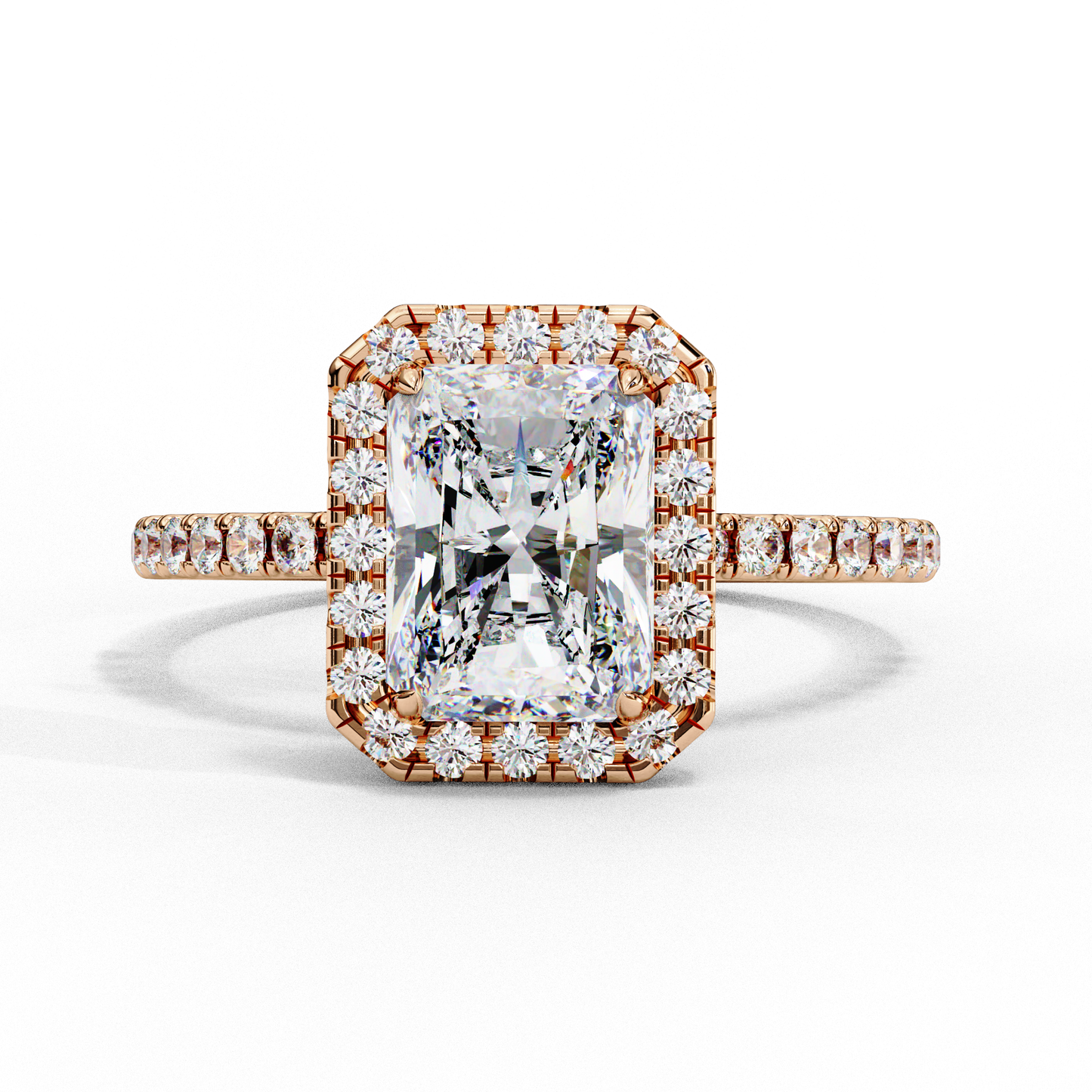 The Halo Pavé Engagement Ring