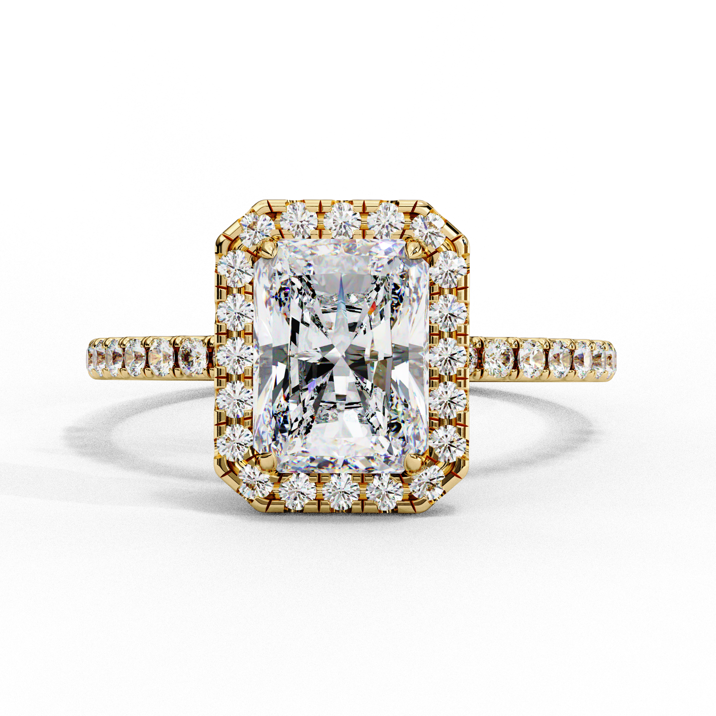 The Halo Pavé Engagement Ring