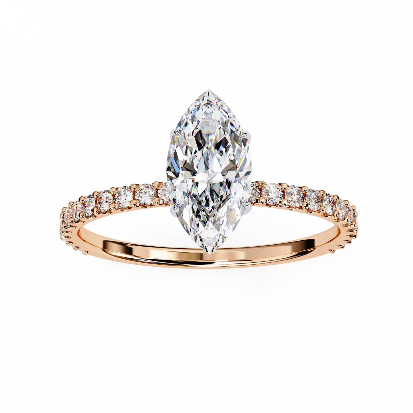 The Veiled Halo Engagement Ring