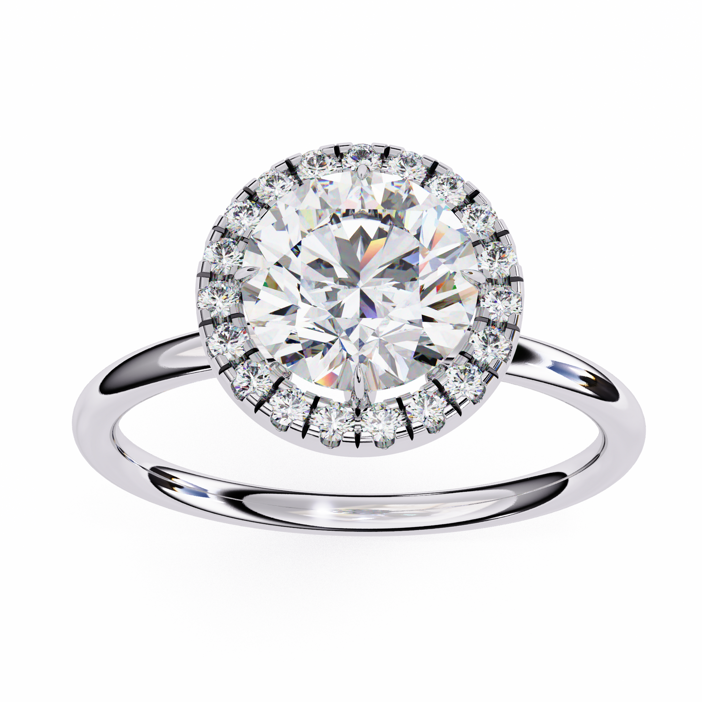 The Classic Halo Engagement Ring