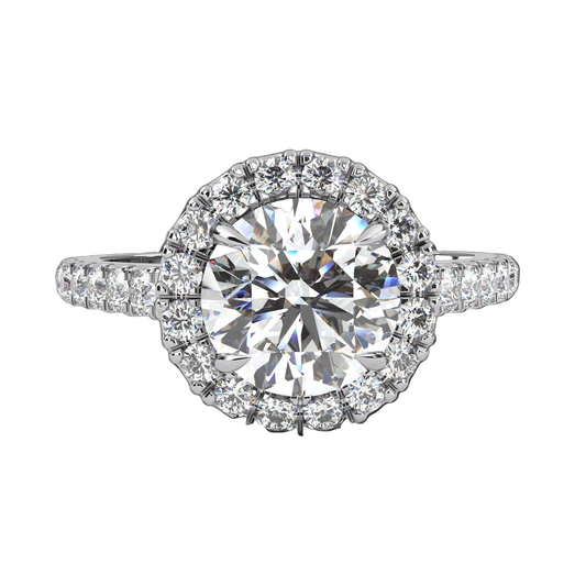 The Floral Cathedral Pavé Engagement Ring