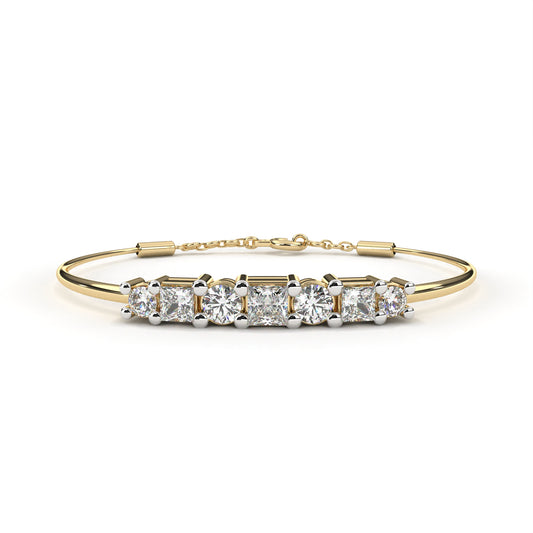 Aurora Duo Half Bangle Bracelet