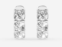 Cushion Lab Grown Diamond Huggie Hoop Earrings